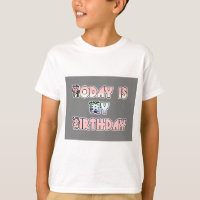Today is My Birthday Baby Pink Art Print