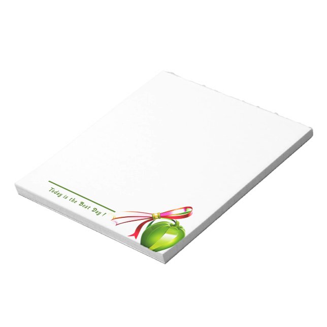 Today is the Best Day greeting fruit  Notepad (Rotated)