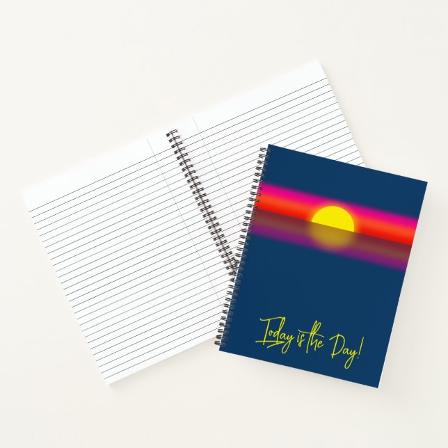 Today is the Day Sunrise Affirmation Notebook (Inside)
