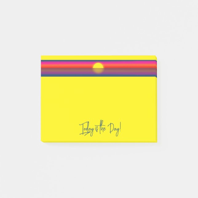 Today is the Day Sunrise Affirmation Post-it Notes (Front)