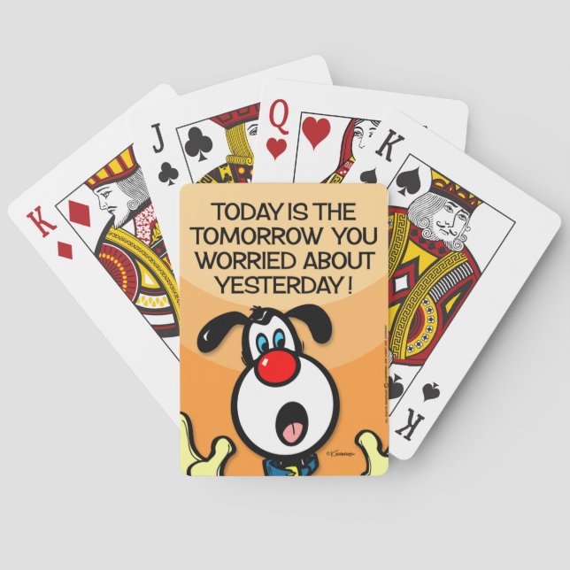 Today Is The Tomorrow Playing Cards (Back)