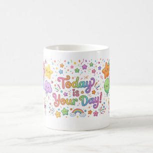 Today Is Your Day Kawaii Balloons Coffee Mug