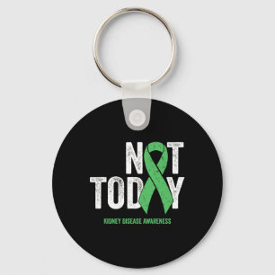 Today Kidney Disease - Green Awareness Ribbon Keychain