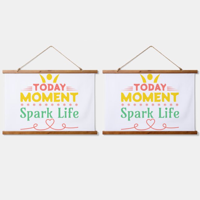 Today Moment, Spark Life Hanging Tapestry (Double)