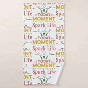 Today Moment, Spark Life Tote Bag Bath Towel