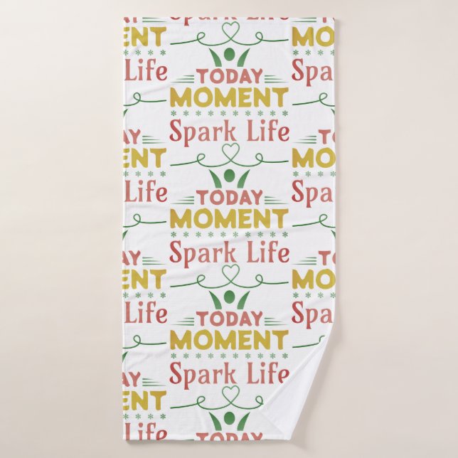 Today Moment, Spark Life Tote Bag Bath Towel (Bath Towel)