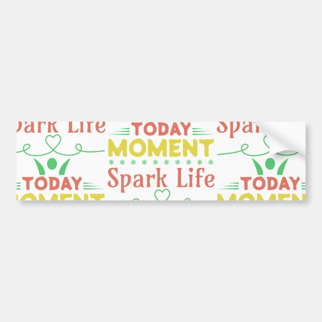 Today Moment, Spark Life Tote Bag Bumper Sticker (Front)
