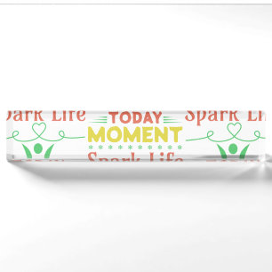 Today Moment, Spark Life Tote Bag Nameplate