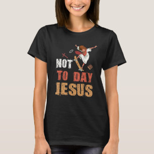 Today Not Jesus Satan Goat Satanic Rainbow Satanis T-Shirt