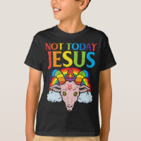 Today Not Jesus Satan Goat Satanic Rainbow Satanis