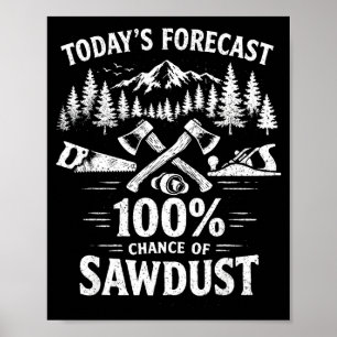 Today’s forecast 100 percent chance of sawdustToda Poster