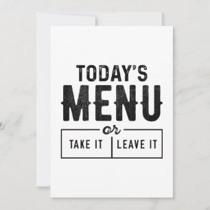 Today’s Menu