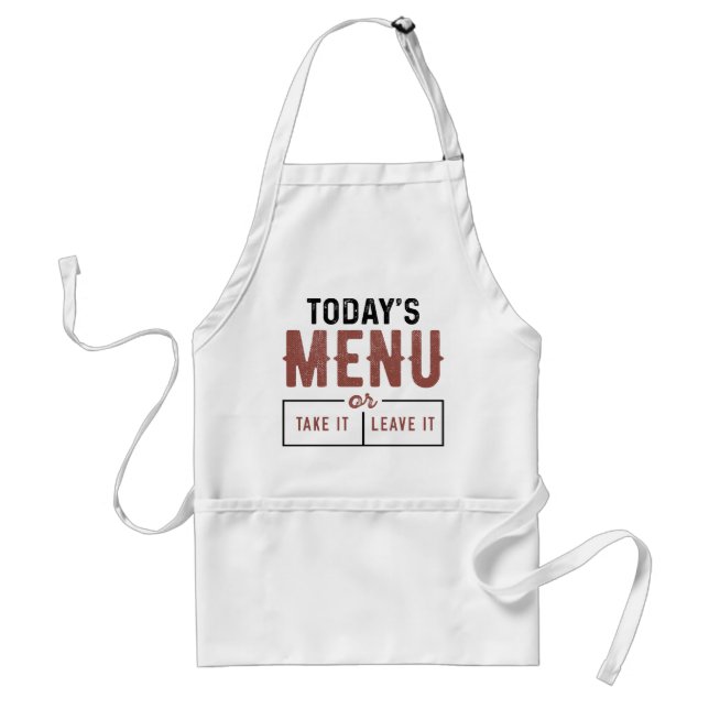 Today’s Menu Standard Apron (Front)