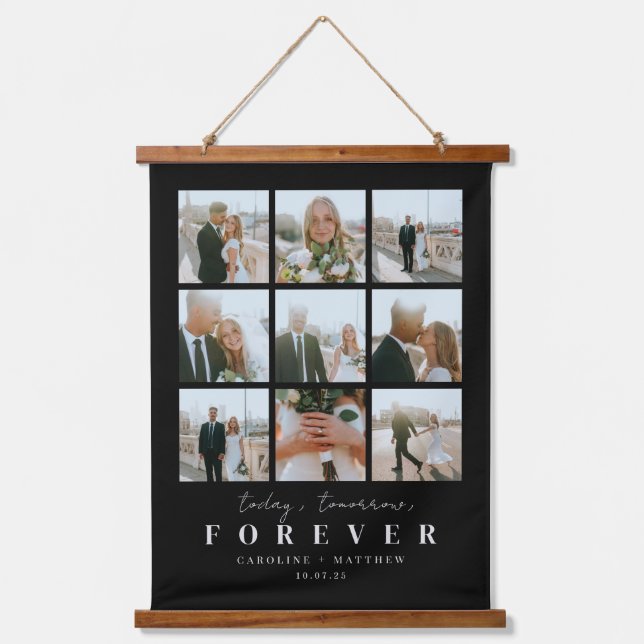 Today Tomorrow Forever Wedding Photo Wall Tapestry (Front)