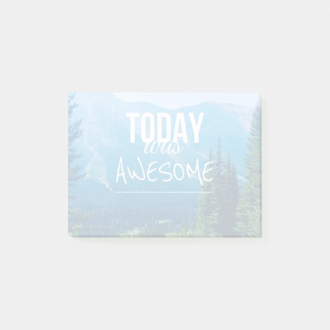 Today Was Awesome Post-it Notes (Front)