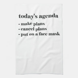 Today's Agenda Skin-care Lover Skin Esth Kitchen Towel