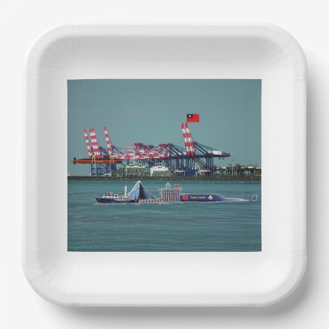 Today's catch paper plate (Front)