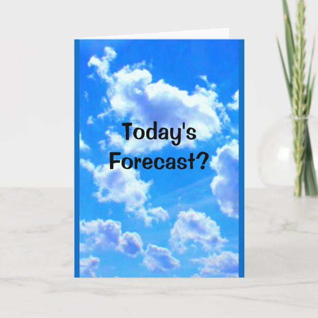 Today's Forecast? 100% Chance Of A Baby Shower! Invitation (Front)