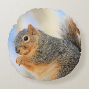 Todays furrball  round pillow