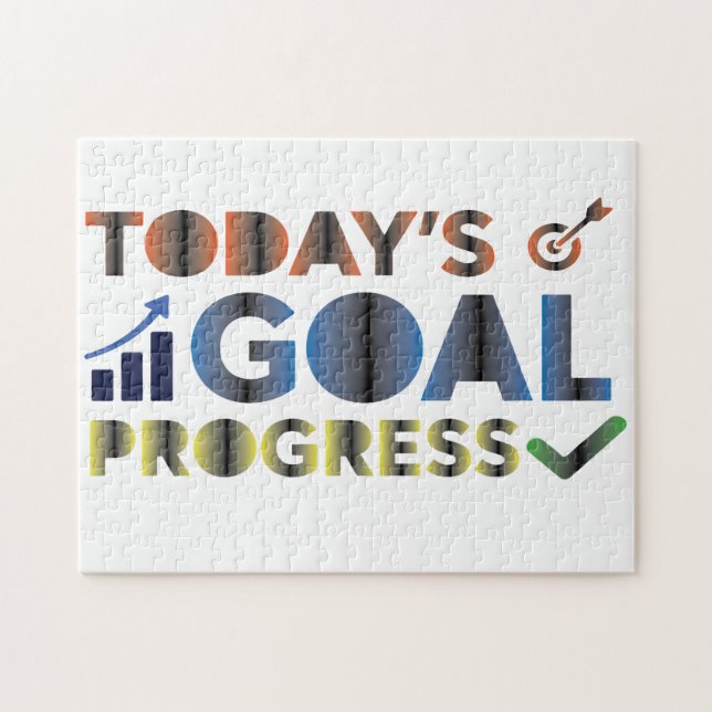 Today's Goal Progress Jigsaw Puzzle (Horizontal)