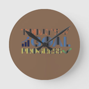 Today's Goal Progress Round Clock