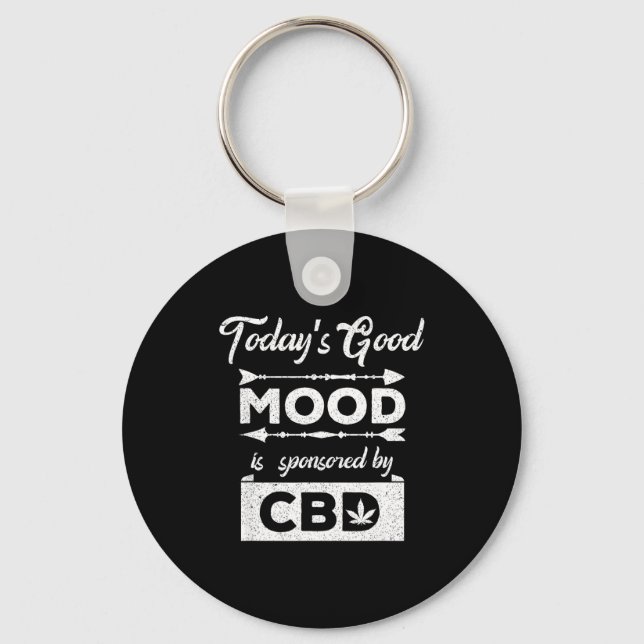 Today's Good Mood Sponsored Cbd Keychain (Front)