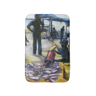 Today's Menu, Harbour Island, Bahamas Bath Mat