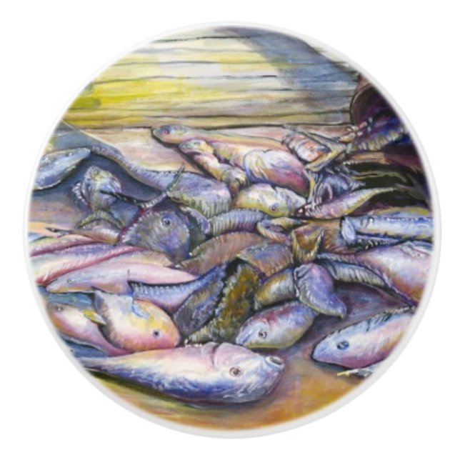 Today's Menu, Harbour Island, Bahamas Ceramic Knob (Front)