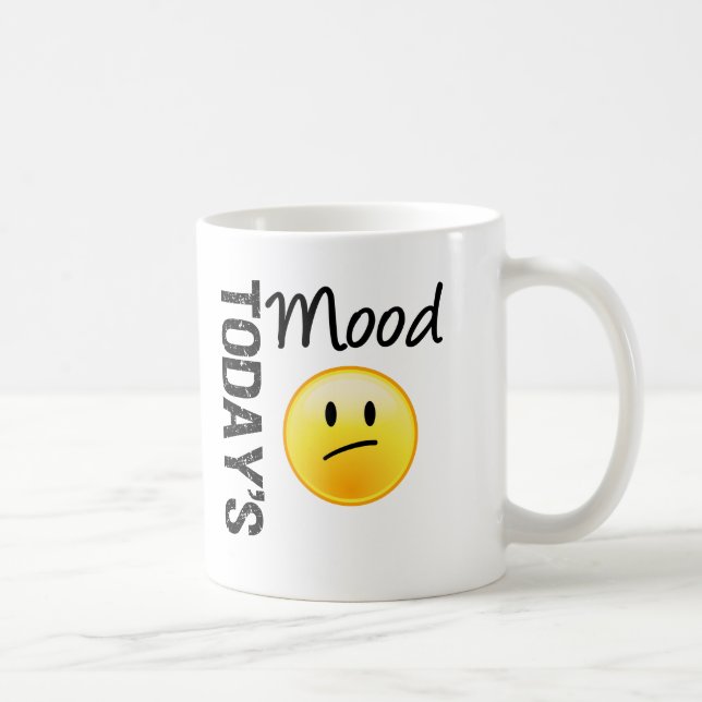 Today's Mood Emoticon Disappointed Coffee Mug (Right)