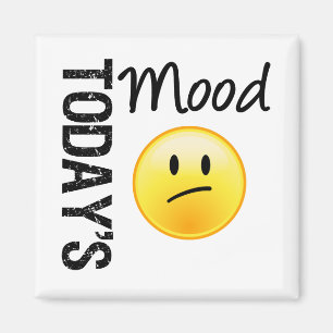 Today's Mood Emoticon Disappointed Magnet