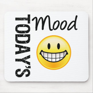 Today's Mood Very Happy Emoticon Mouse Pad