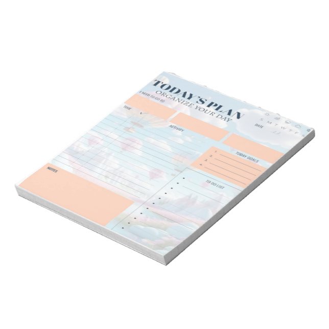 Today's Planner – Simple & Effective Daily Organiz Notepad (Rotated)