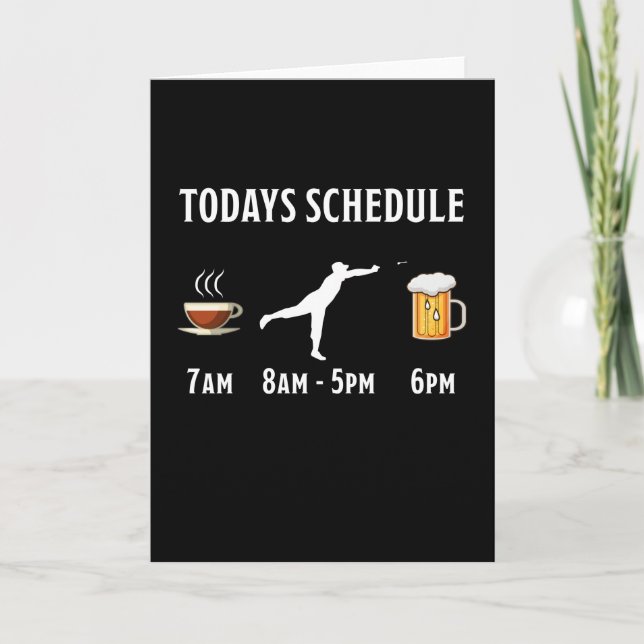 Todays Schedule Coffee Darts Beer Gift Card (Front)