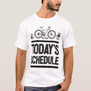 Today's Schedule Mountain Biking Cycling Vintage G T-Shirt