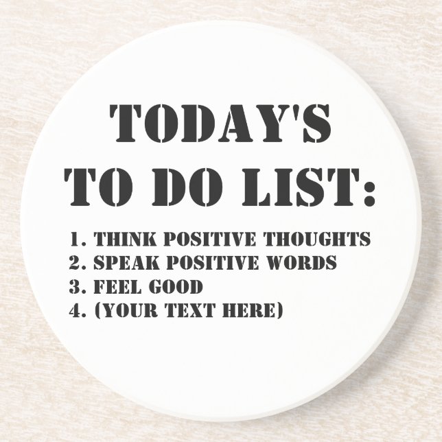Today's To Do List: Coaster (Front)