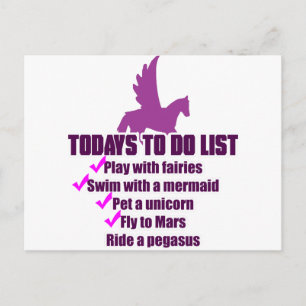Today's To Do List Postcard