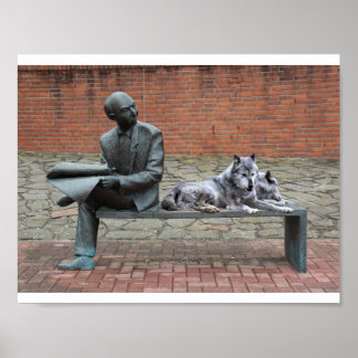 Today's visitors included real Wolves. Poster