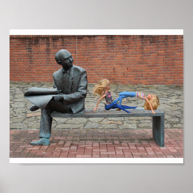 Today's visitors included some exercising dolls. poster (Front)