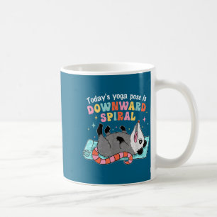 Today's Yoga Pose Downward Spiral Artwork Coffee Mug