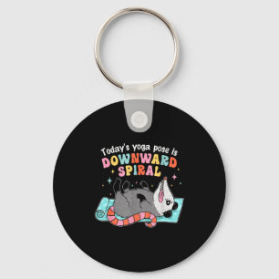 Today's Yoga Pose Downward Spiral Keychain