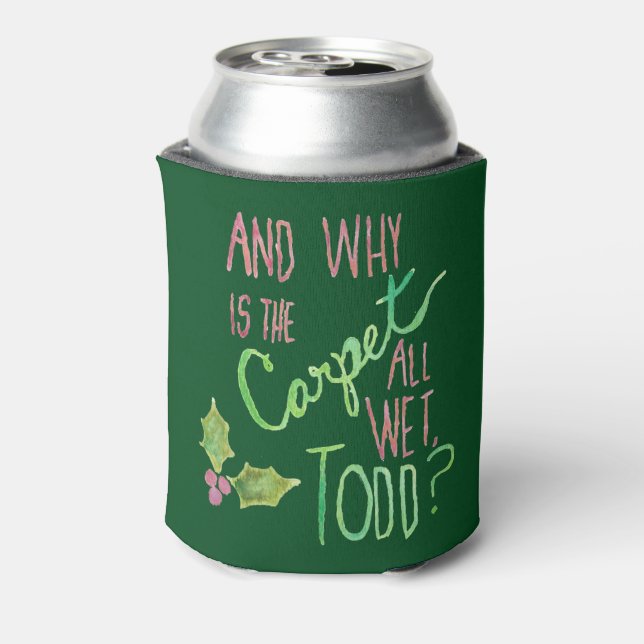Todd and Margo Double-Sided Holiday Can Cooler (Can Back)