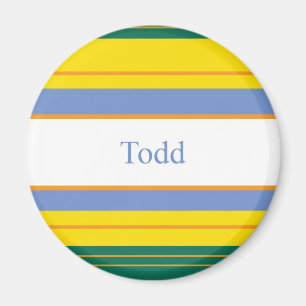 Todd Classic Stripes Magnet