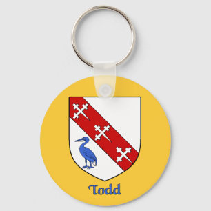 Todd Family Shield Keychain