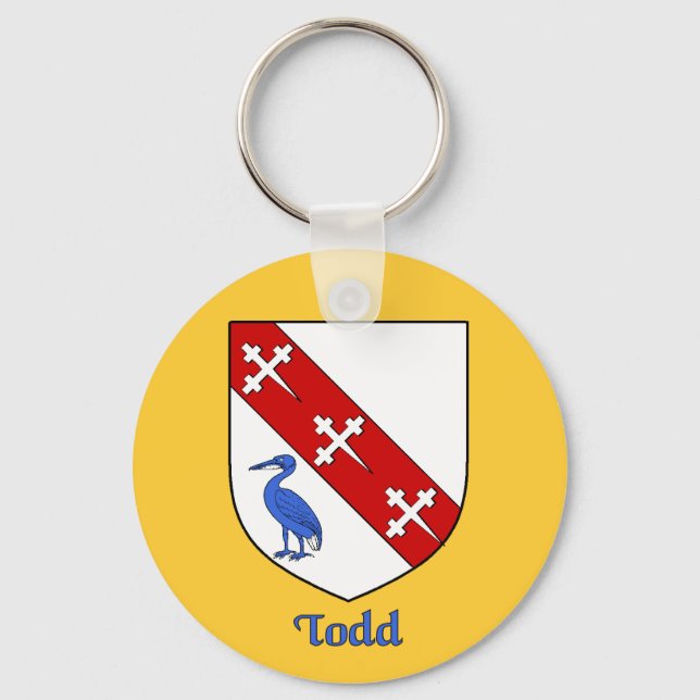 Todd Family Shield Keychain (Front)