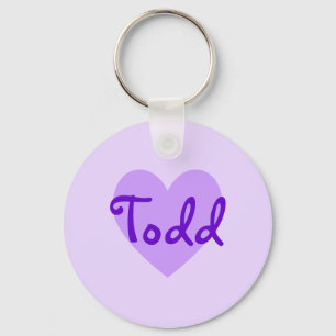 Todd in Purple Keychain