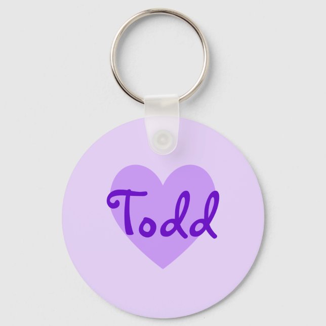 Todd in Purple Keychain (Front)