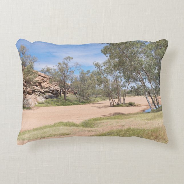 Todd River and Barron Gorge Decorative Pillow (Front)