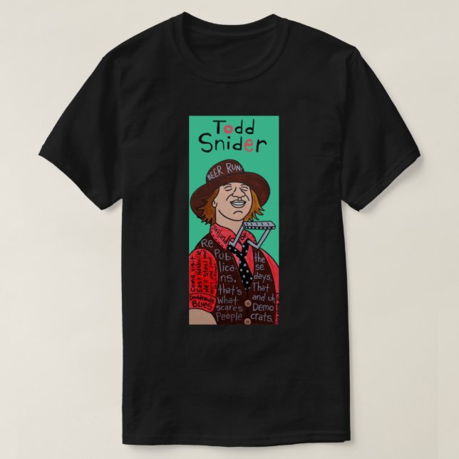 Todd Snider Pop Folk Art Classic T-Shirt (Design Front)