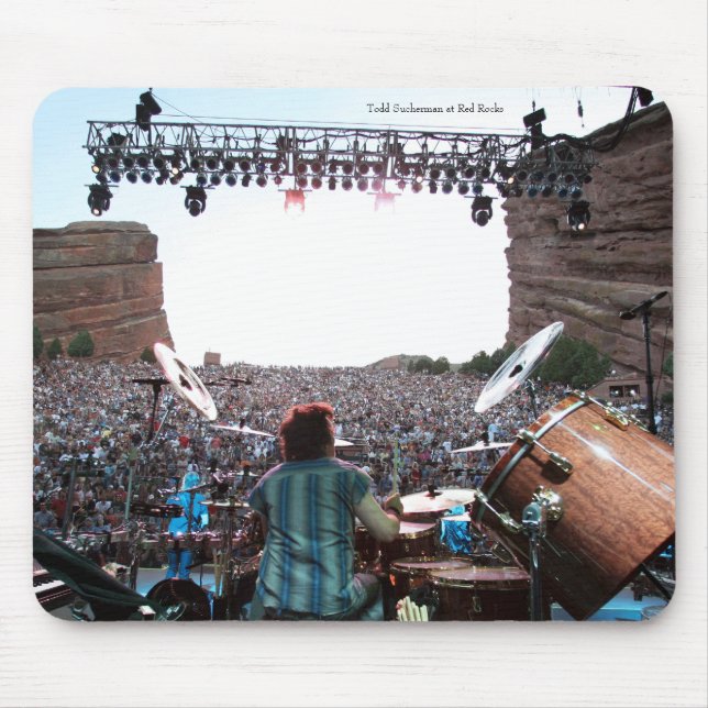 Todd Sucherman behind kit at Red Rocks Mouse Pad (Front)