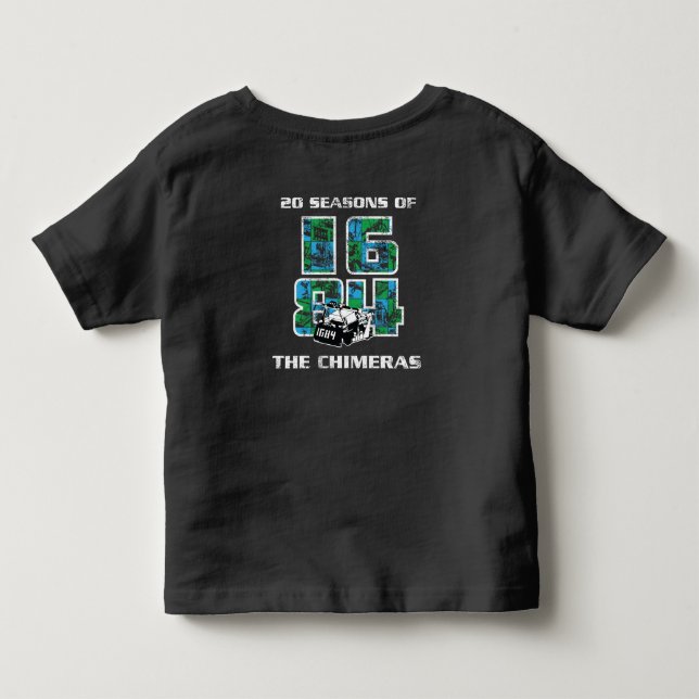 Toddler 20th Season Theme Tshirt (Back)